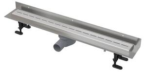 Sprchový žľab Alca 75 cm nerez mat lines ALCAZLAB75LEM