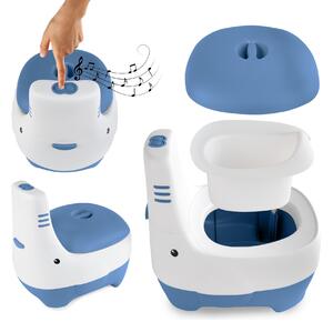Interaktívny nočník zvukom splachovania Kidwell FINO Blue