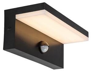 Rabalux 77115-LED Von. nás. svietidlo so senzorom ZARAGOZA LED/9W/230V IP54 čierna