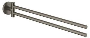 Držiak uterákov GROHE Essentials kartáčovaný Hard Graphite G40371AL1