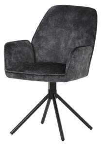 Jedálenská stolička Autronic 59x90 cm čierna látka HC-511 BK4