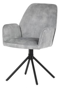 Jedálenská stolička Autronic 59x90 cm sivá látka HC-511 SIL4