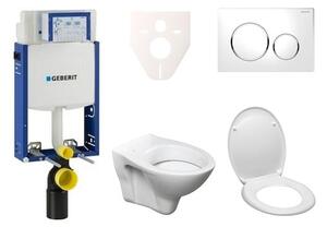 Cenovo zvýhodnený závesný WC set Geberit na zamurovanie + WC Ceramia S-Line Pro 110.302.00.5ND4