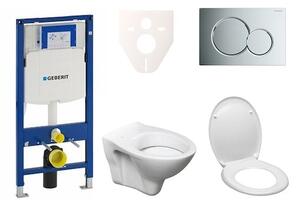 Cenovo zvýhodnený závesný WC set Geberit do ľahkých stien / predstenová montáž + WC Ceramia S-Line Pro 111.300.00.5ND2