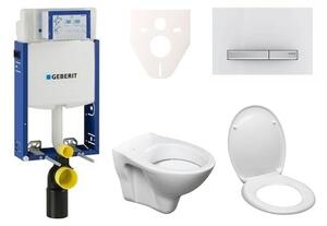 Cenovo zvýhodnený závesný WC set Geberit na zamurovanie + WC Ceramia S-Line Pro 110.302.00.5ND8