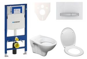 Cenovo zvýhodnený závesný WC set Geberit do ľahkých stien / predstenová montáž + WC Ceramia S-Line Pro 111.300.00.5ND8