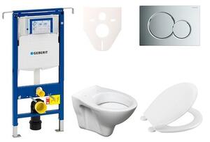Cenovo zvýhodnený závesný WC set Geberit do ľahkých stien / predstenová montáž + WC Ceramia S-Line Pro 111.355.00.5NR2