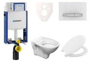 Cenovo zvýhodnený závesný WC set Geberit na zamurovanie + WC Ceramia S-Line Pro 110.302.00.5NR8