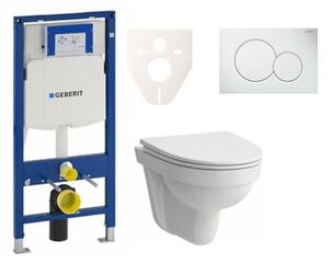 Cenovo zvýhodnený závesný WC set Geberit do ľahkých stien / predstenová montáž + WC Laufen Laufen Pro Nordic SIKOGES3H1