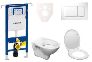 Cenovo zvýhodnený závesný WC set Geberit do ľahkých stien / predstenová montáž + WC Ceramia S-Line Pro 111.355.00.5ND5