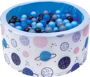 Suchý bazén s loptičkami modrý planéty