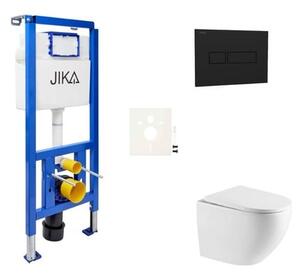 Závesný WC set do ľahkých stien / predstenová SAT SIKOJSREX67CRM