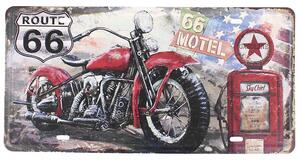 Tabula plechová Route 66 30x15 (Retro dekorácia)