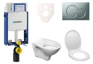 Cenovo zvýhodnený závesný WC set Geberit na zamurovanie + WC Ceramia S-Line Pro 110.302.00.5ND3