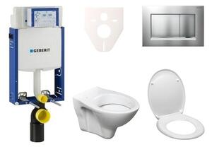 Cenovo zvýhodnený závesný WC set Geberit na zamurovanie + WC Ceramia S-Line Pro 110.302.00.5ND7