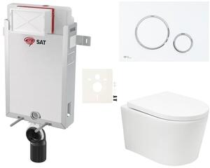 Závesný WC set na zamurovanie SAT BREVIS SIKOSZBRTOR76