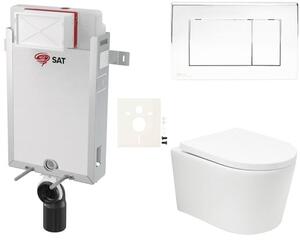 Závesný WC set na zamurovanie SAT BREVIS SIKOSZBRTOR21