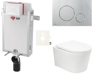 Závesný WC set na zamurovanie SAT BREVIS SIKOSZBRTOR71