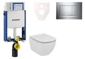 Cenovo zvýhodnený závesný WC set Geberit na zamurovanie + WC Ideal Standard Tesi 110.302.00.5NE6