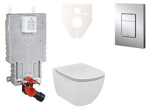 Cenovo zvýhodnený závesný WC set GROHE na zamurovanie + WC Ideal Standard Tesi 38643SET-KE
