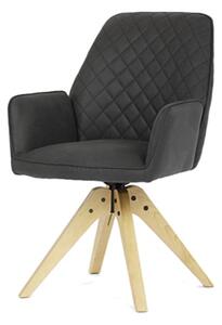 Jedálenská stolička Autronic 59x88 cm čierna látka HC-539 BK3