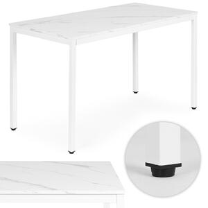 ModernHome Jedálenský kuchynský stôl 120x60 cm - biely mramor ModernHome