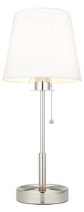 Endon 99596 - Stolná lampa 1xE27/10W/230V biela/lesklý chróm