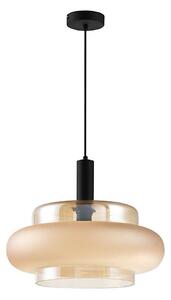 Luster na lanku BRIZI 1xE27/40W/230V béžová/dymová