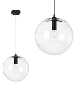 TooLight Stropné svietidlo Lassi Black 20 cm transparentné