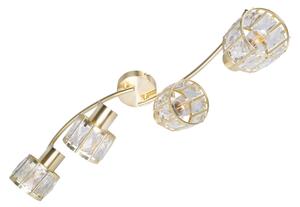 Prisadený luster ZAHARA 4xE27/10W/230V zlatý