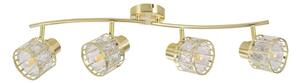 Prisadený luster ZAHARA 4xE27/10W/230V zlatý