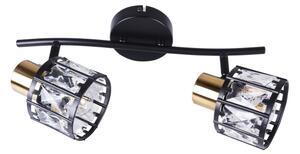 Prisadený luster ZAHARA 2xE27/10W/230V čierna
