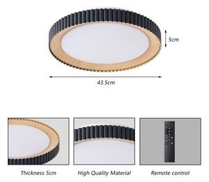 Brilagi - stmievateľné LED stropné svietidlo NEXO LED/48W/230V 3000-6000K čierne, priemer 43 cm, s diaľkovým ovládaním