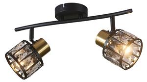 Prisadený luster ZAHARA 2xE27/10W/230V čierna