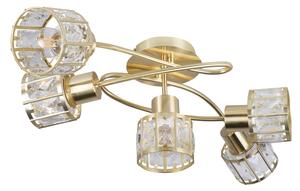 Prisadený luster ZAHARA 5xE27/10W/230V zlatý