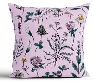 Bavlnená obliečka na vankúš Renforcé 40 × 40 cm - Herbár staroružový