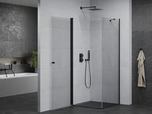 Mexen Pretoria sprchovací kút 70x70cm, 6mm sklo, čierny profil-číre sklo, 852-070-070-70-00