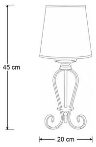 Brilagi - Stolná lampa SONIA 1xE27/15W/230V krémová/patina