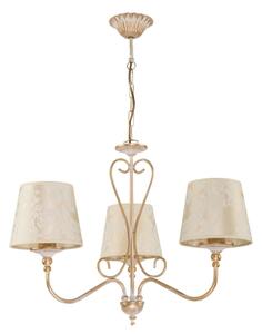 Brilagi - Luster na reťazi SONIA 3xE27/15W/230V, priemer 64 cm, krémová/patina