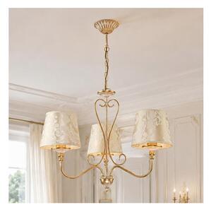 Brilagi - Luster na reťazi SONIA 3xE27/15W/230V, priemer 64 cm, krémová/patina