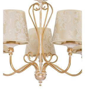 Brilagi - Luster na reťazi SONIA 5xE27/15W/230V pr. 64 cm krémová/patina