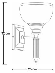 Brilagi - Nástenné svietidlo TAURUS 1xE27/15W/230V bronz
