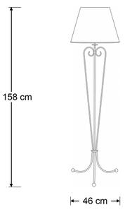 Brilagi - Stojacia lampa SONIA 1xE27/15W/230V krémová/patina