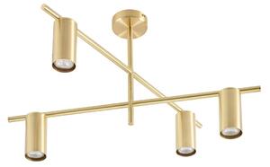 Stropné Lampa Lindby, Marilou, stmievateľné, Zlatá / Mosadz, Obývacia izba, Kov, Moderný