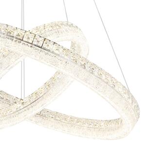 Globo 67387-72 - LED stmievateľný luster na lanku LAUREL 72W/230V priehľadné, s diaľkovým ovládaním