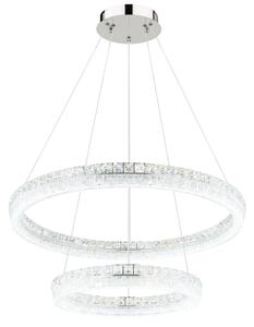 Globo 67387-72 - LED stmievateľný luster na lanku LAUREL 72W/230V priehľadné, s diaľkovým ovládaním
