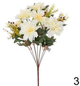 Kytica dahlia 50cm smotanová 202382SM - Umelé kvety