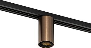 Moderný tmavo bronzový reflektor pre 1-fázový koľajnicový systém GU10 35mm - Iconic Ruby Honey