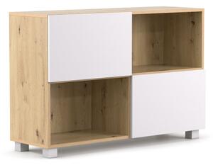 DREVONA Regál / komoda TETRIS 05, Dub Artisan