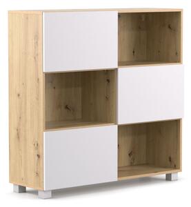 DREVONA Regál / komoda TETRIS 06, Dub Artisan